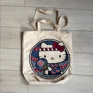 HELLO KITTY CANVAS TOTE BAG